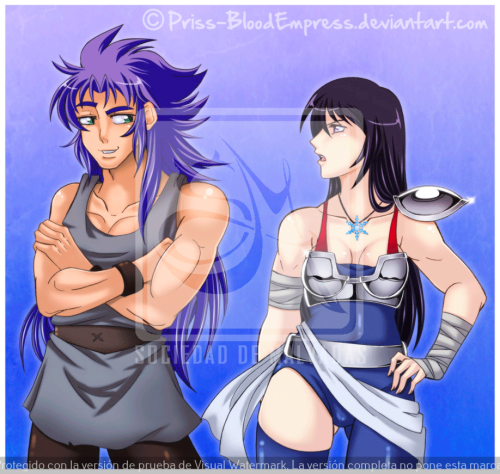 2015 Commision Saga y Naia by Priss-sama